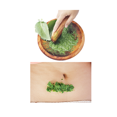 Traditional recipe Stomach Ache from Dadap Serep