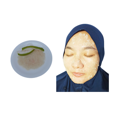 Traditional recipe Facial mask for brightening and clearing acne from Jeruk Bali