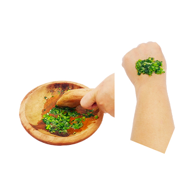 Traditional recipe Wound infection from Kapas Cinde