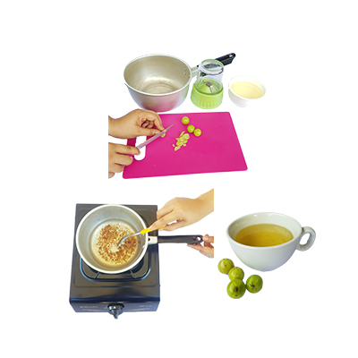 Traditional recipe Amla oil to strengthen the scalp and for therapeutic massage from Kimalaka