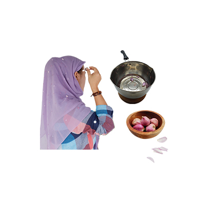 Traditional recipe Ringing ears or insect stings from Bawang merah