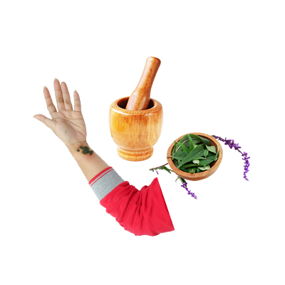 Traditional recipe Wounds from Salvia Ungu