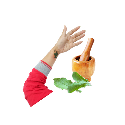 Traditional recipe Treats swelling from Borage